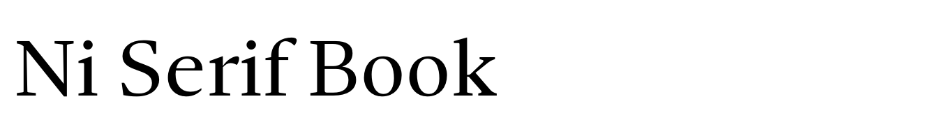 Ni Serif Book